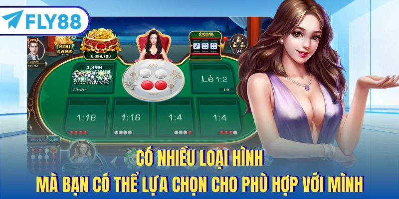 Có nhiều loại hình mà bạn có thể lựa chọn cho phù hợp với mình